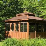 Gazébo en bois de cèdre, modèle Intimité, livraison partout au Québec, par Gazébec