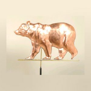 Girouette en cuivre 3D modèle ours