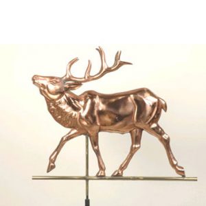 Girouette en cuivre 3D Modèle caribou pour toiture