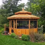 gazebo en bois de cèdre rouge de l'Ouest Rapsodie de Gazébec livré partout au Québec